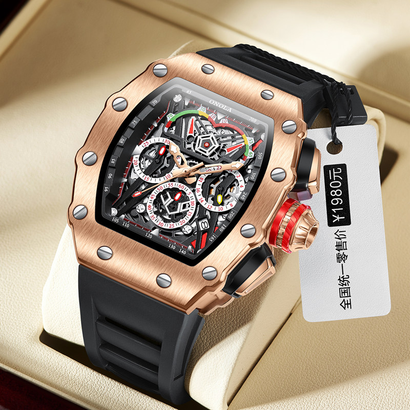 Chronograph Sport Watch - ONOLA Đồng Hồ Nữ Dây Đồng