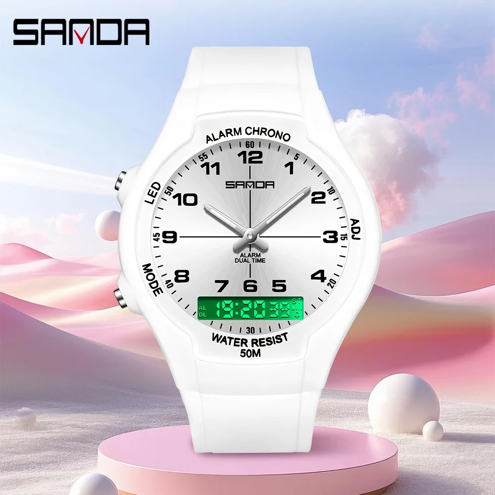 Chronograph Sport Watch - SANDA New 6320 Light Luxury Fashionable