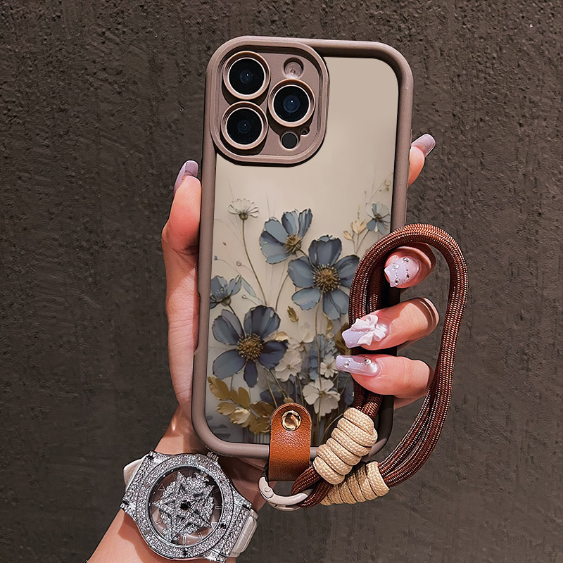 Blue Flower Lanyard Strap Rope - đánh giá và giá Samsung Galaxy Strap