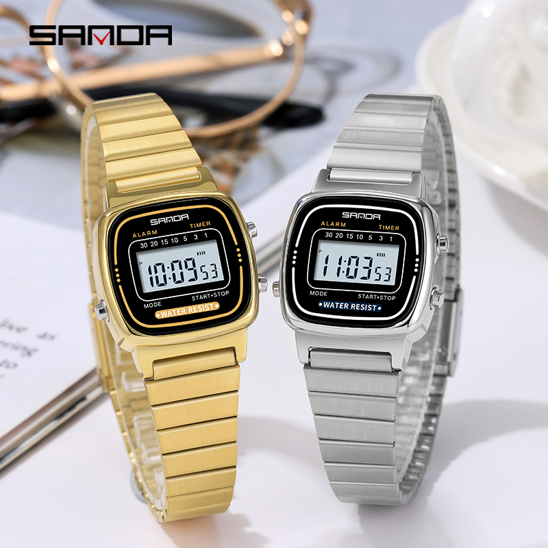 SANDA 6053 Electronic Watch Fa - đánh giá và giá Chronograph Sport Watch