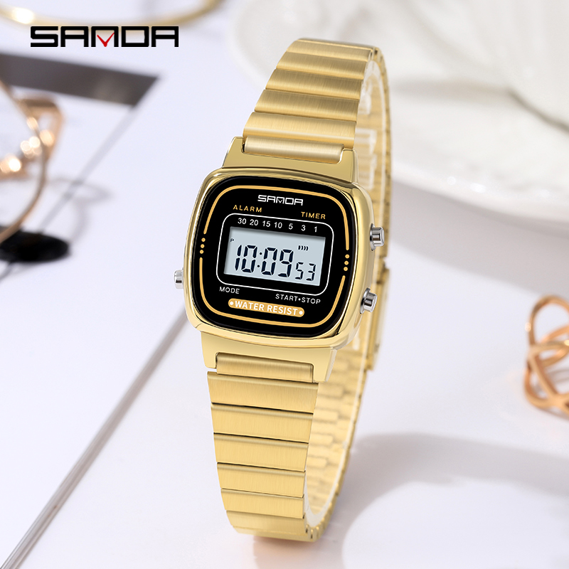 SANDA 6053 Electronic Watch Fa - đánh giá và giá Chronograph Sport Watch