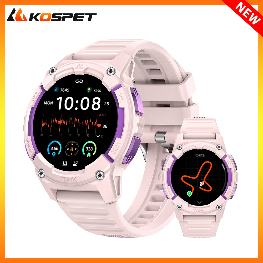 KOSPET TANK S2 GPS Smart Watch - đánh giá và giá Smartwatch Digital Watches For Women