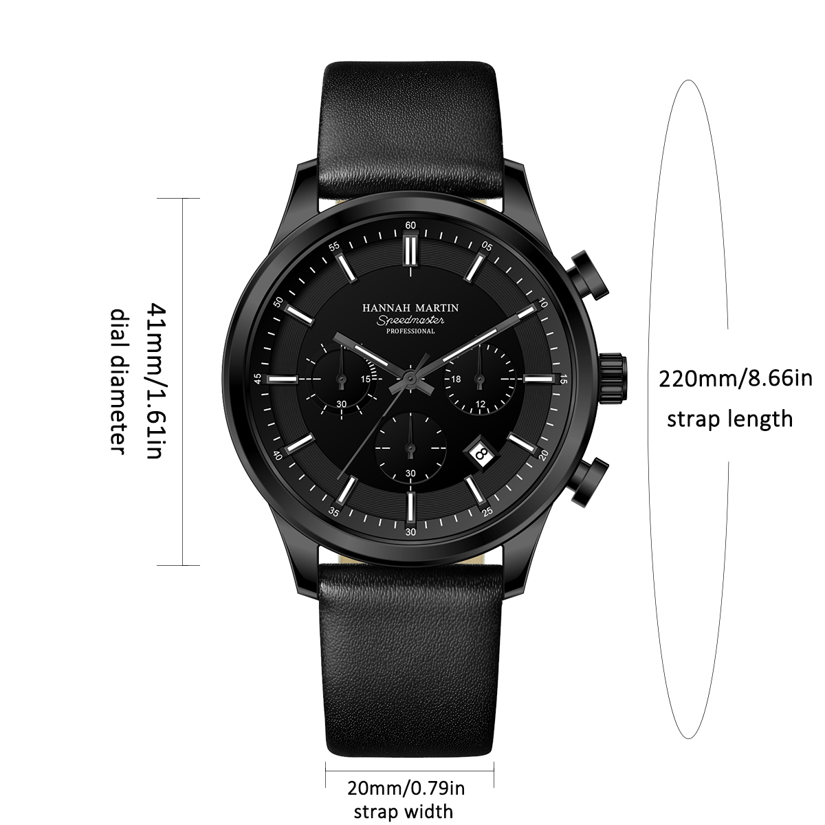 Hannah Martin Men Gift Box Men - đánh giá và giá Chronograph Sport Watch