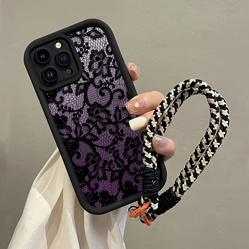 Black Purple Lace Hang Strap P - đánh giá và giá Samsung Galaxy Strap