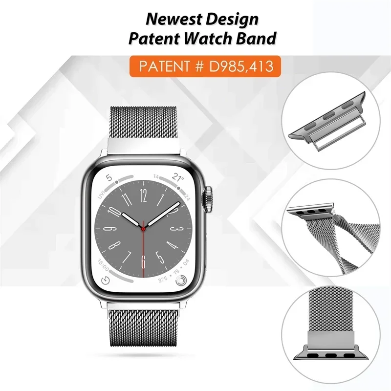 Milanese Loop for apple watch  - đánh giá và giá Smartwatch Apple Watches For Women