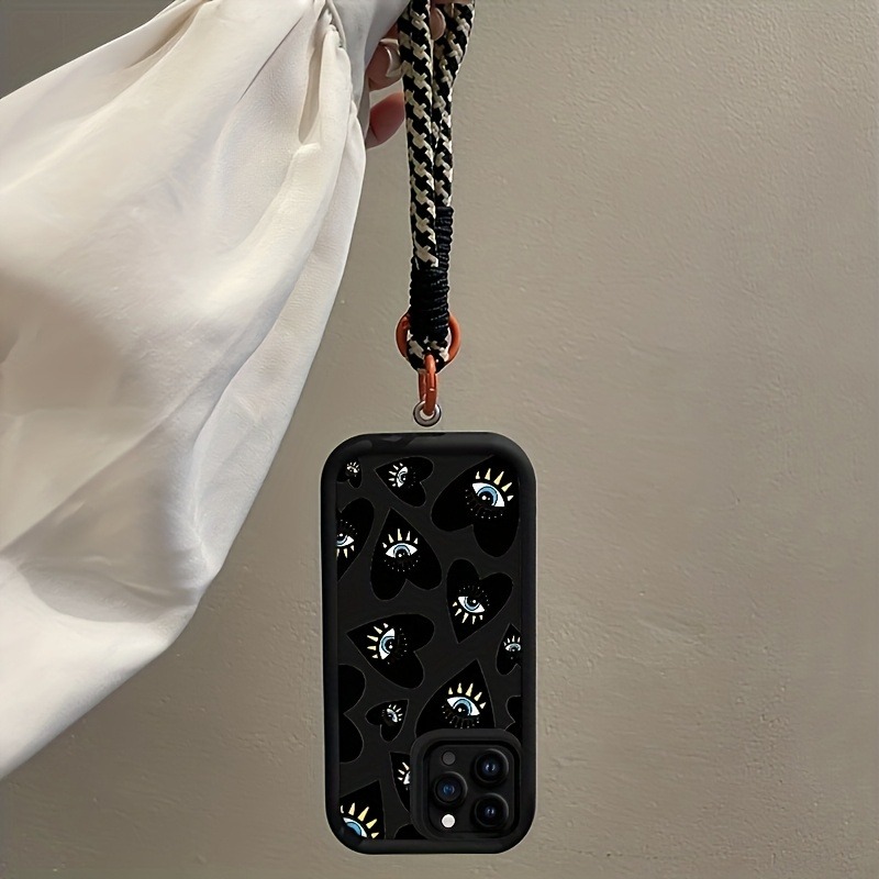Black Love Heart Eye Hang Stra - đánh giá và giá Samsung Galaxy Strap