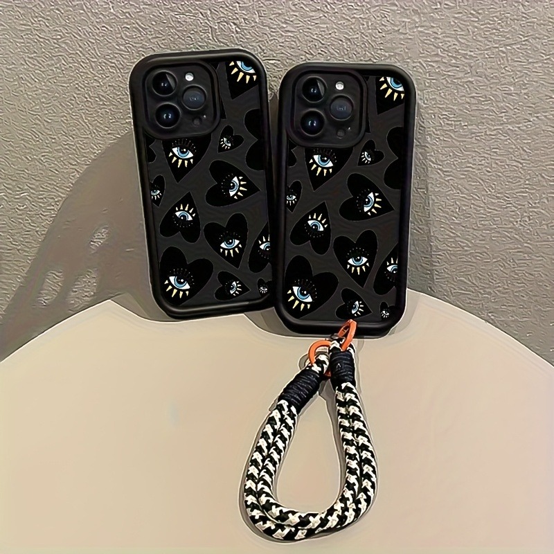 Black Love Heart Eye Hang Stra - đánh giá và giá Samsung Galaxy Strap