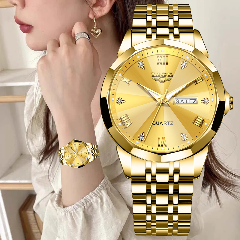 LIGE Brand Luxury Women Watch  - đánh giá và giá Chronograph Sport Watch