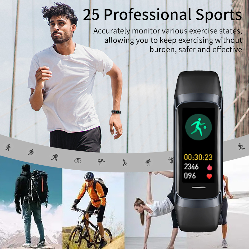 LIGE 1.1 Inch Amoled Heart Rat - đánh giá và giá Smartwatch Health Watches For Men