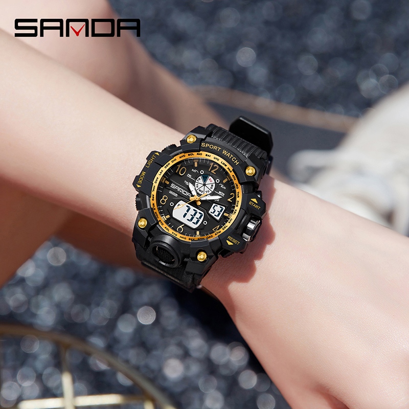 Fashion Sanda Brand Youth Mili - đánh giá và giá Chronograph Sport Watch