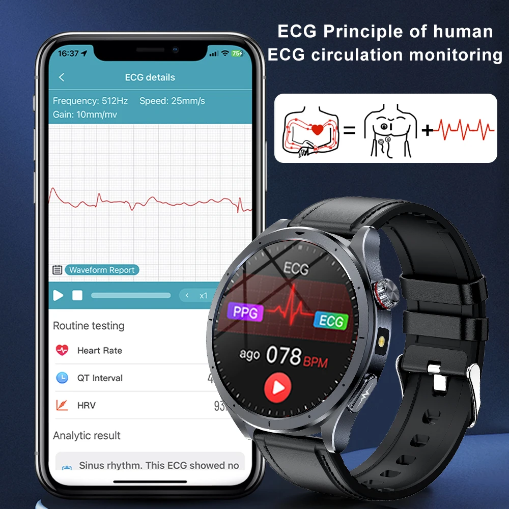 2025 New Health Detection ECG+ - đánh giá và giá Smartwatch Health Watches For Men