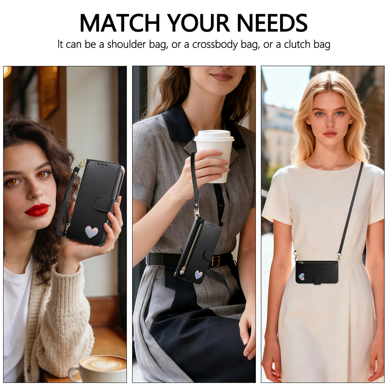 PU Leather Zipper Crossbody Wr - đánh giá và giá Samsung Galaxy Strap