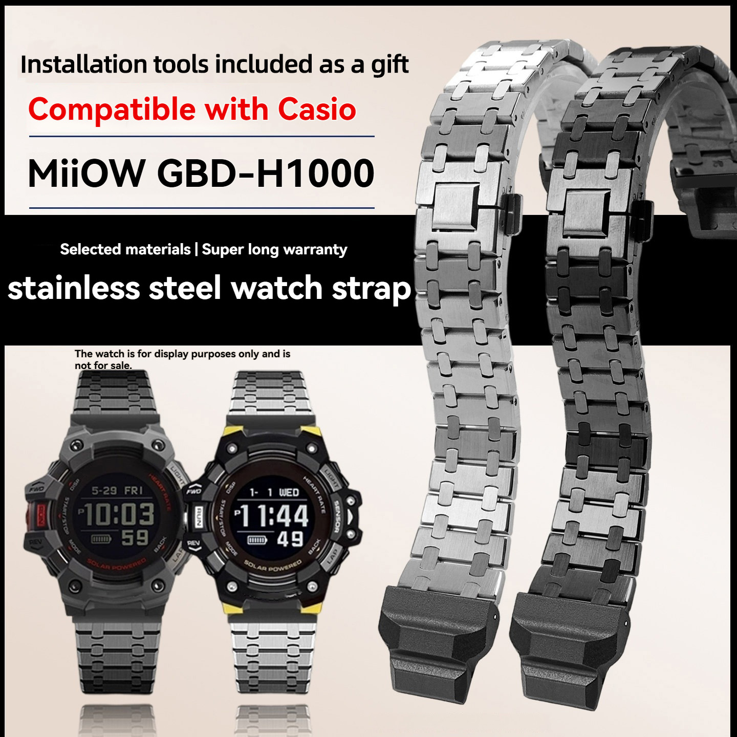 Modified metal stainless steel - đánh giá và giá Smartwatch Casio Watches For Men