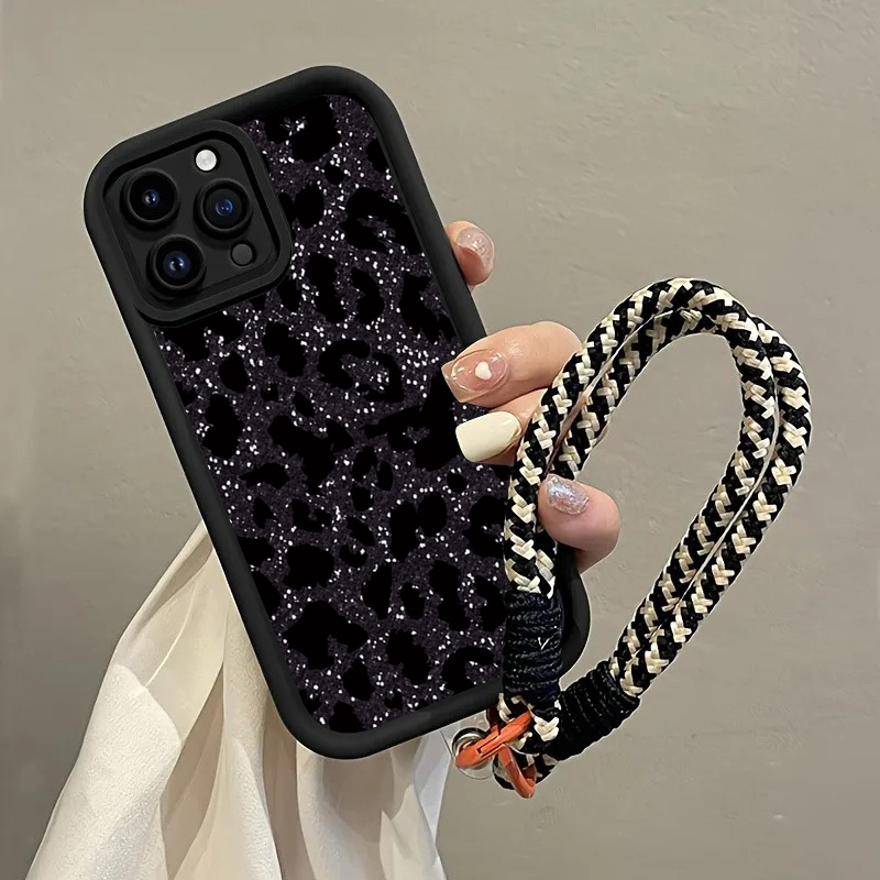 Black Spotted Leopard Hang Str - đánh giá và giá Samsung Galaxy Strap