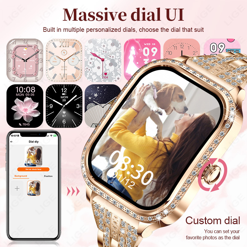 LIGE Smart Watch Women Waterpr - đánh giá và giá Smartwatch Digital Watches For Women