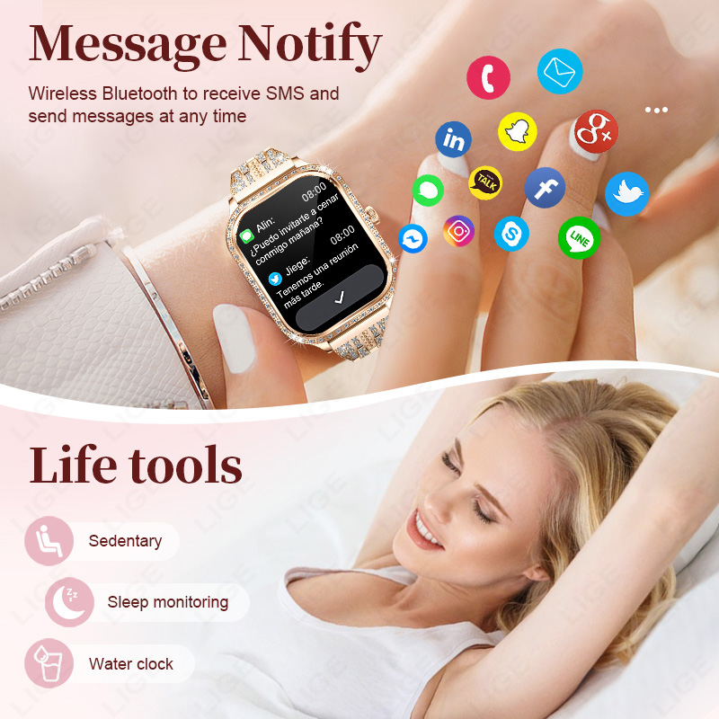LIGE Smart Watch Women Waterpr - đánh giá và giá Smartwatch Digital Watches For Women