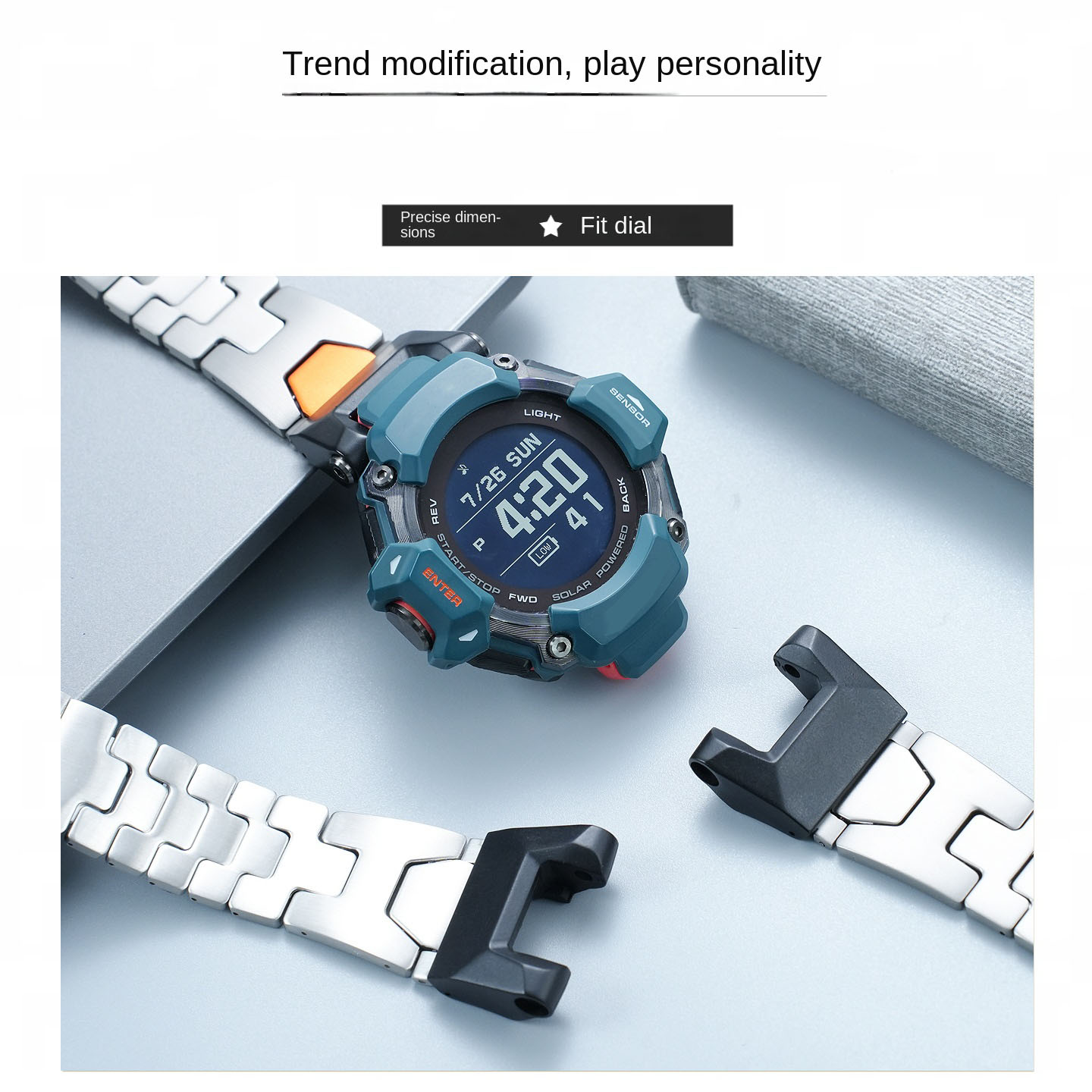 GBD-H2000 waterproof metal str - đánh giá và giá Smartwatch Casio Watches For Men