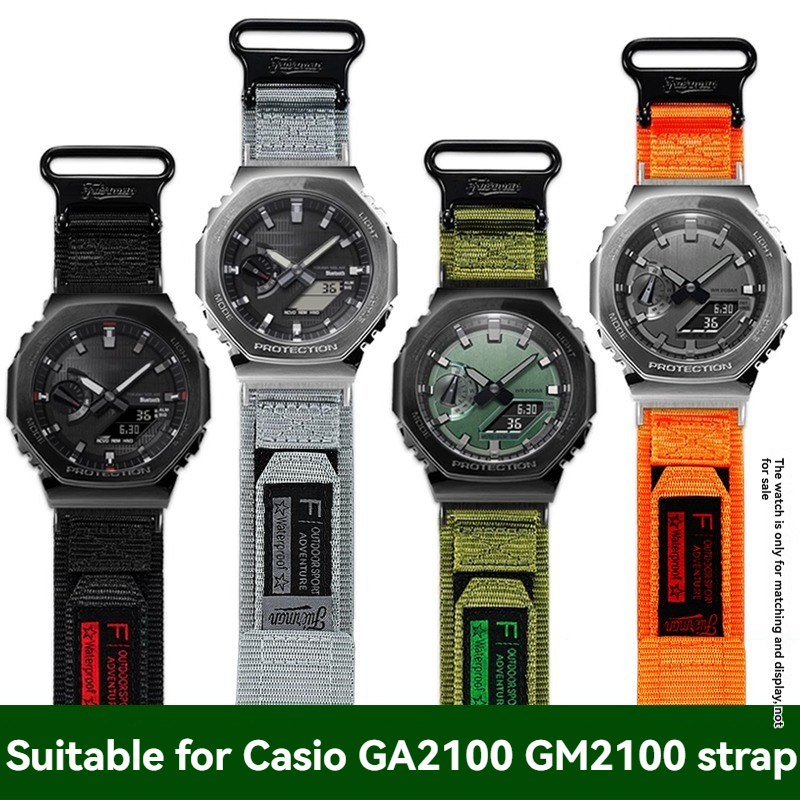 Nylon Canvas Watch Band Strap  - đánh giá và giá Casio Watch G-Shock Ga-2100