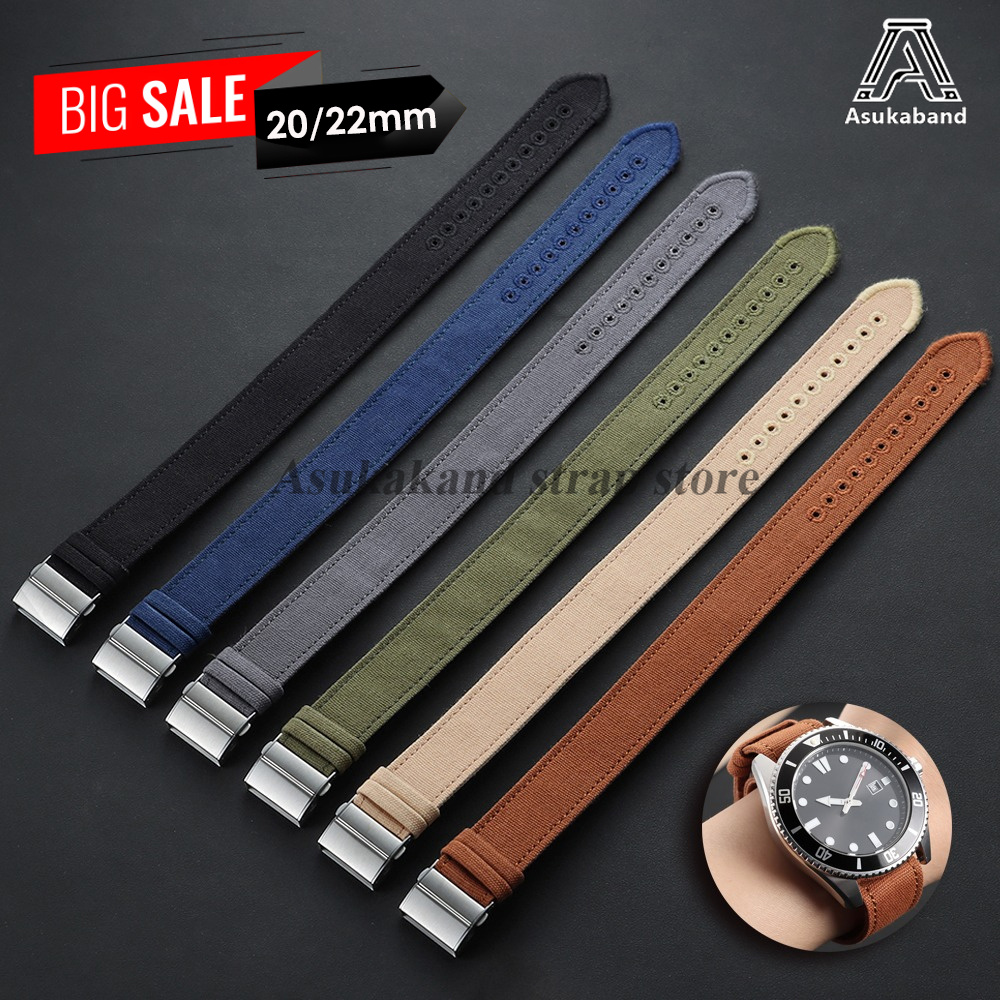 20mm 22mm Nylon Watchstrap for - đánh giá và giá Smartwatch Casio Watches For Men