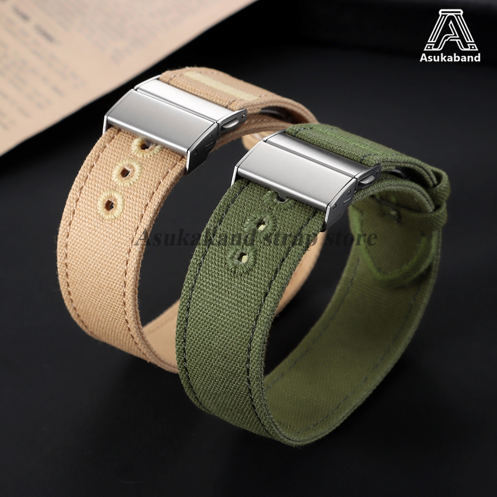 20mm 22mm Nylon Watchstrap for - đánh giá và giá Smartwatch Casio Watches For Men