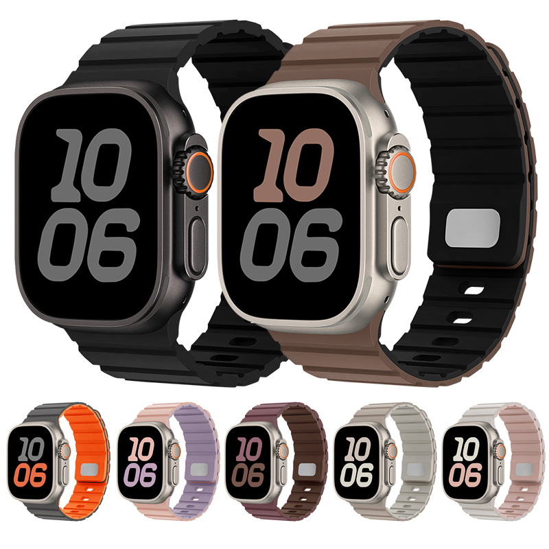 Magnetic Silicone Strap for Ap - đánh giá và giá Smartwatch Apple Watches For Men