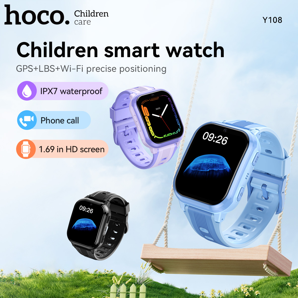HOCO Y108 1.69inch HD LCD Curv - đánh giá và giá Smartwatch Watches Girls