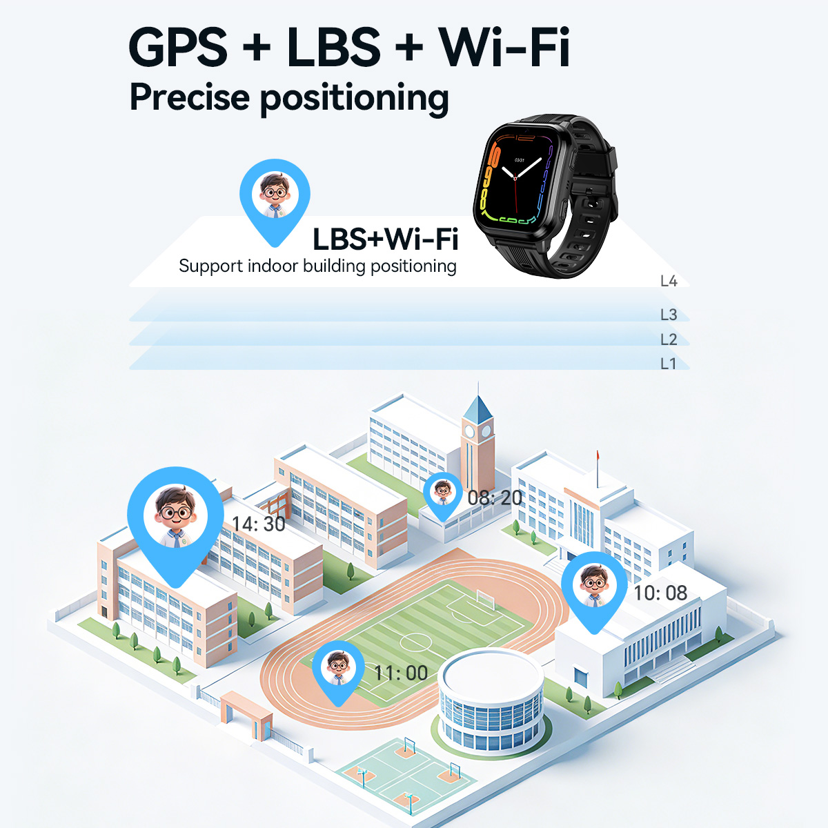 HOCO Y108 1.69inch HD LCD Curv - đánh giá và giá Smartwatch Watches Girls