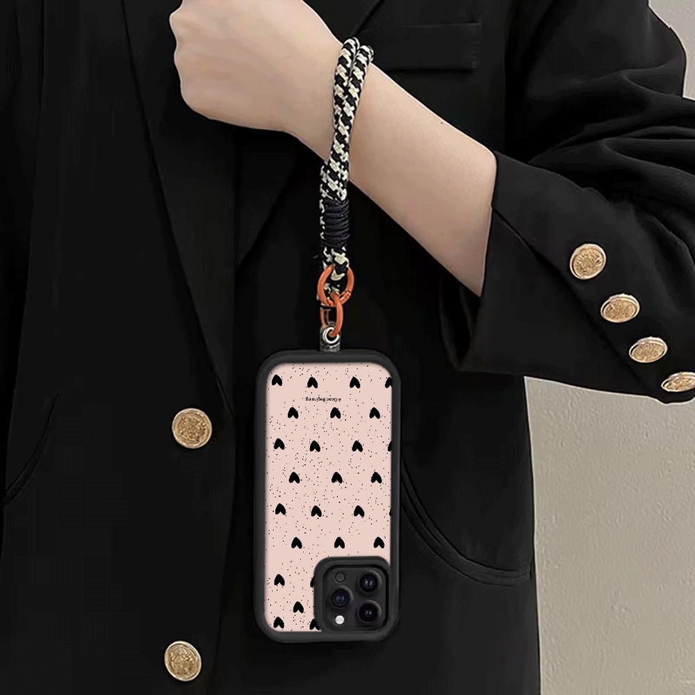 Ink Splattered Black Heart Han - đánh giá và giá Samsung Galaxy Strap